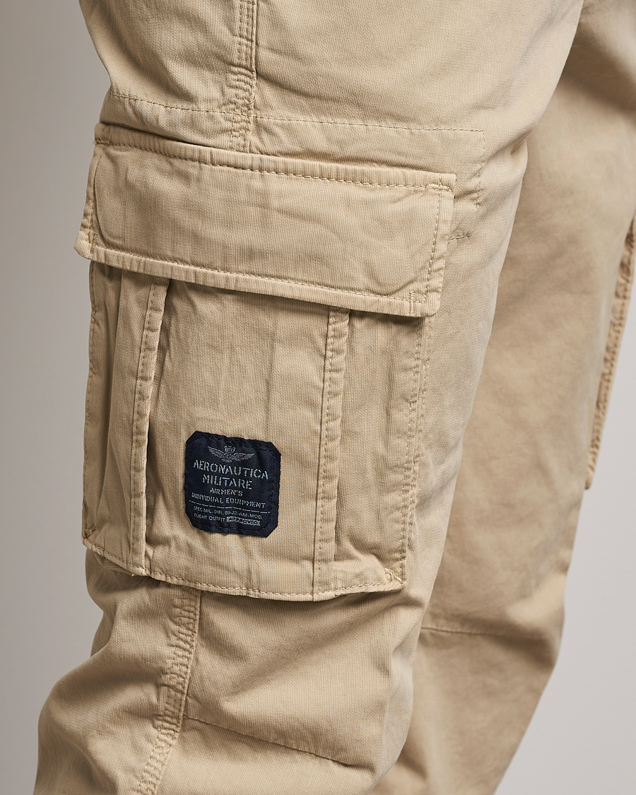 Aeronautica Militare Cotton Cargo Pants Sand Man CareOfCarl.nl