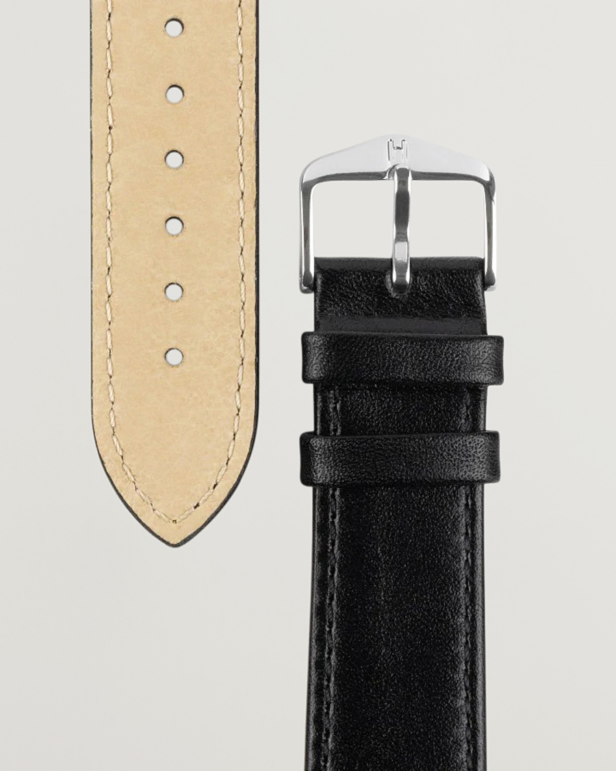 Heren |  | HIRSCH | Osiris Calf Leather Watch Strap Black