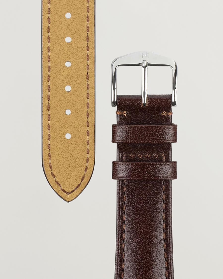 Heren |  | HIRSCH | Siena Tuscan Leather Watch Strap Brown