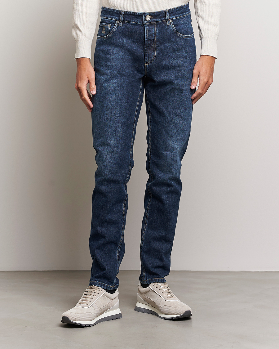 Heren |  | Brunello Cucinelli | Traditional Fit Jeans Dark Wash