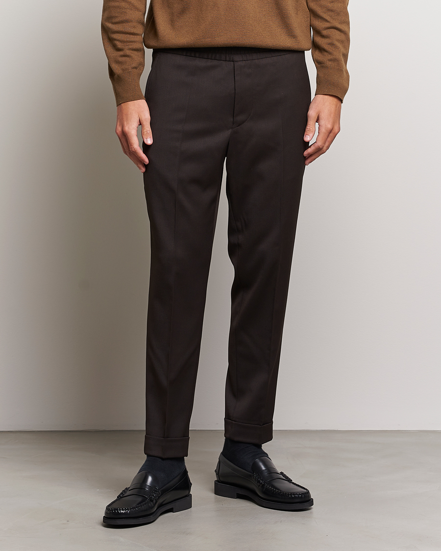 Heren |  | Filippa K | Terry Wool Trousers Dark Brown