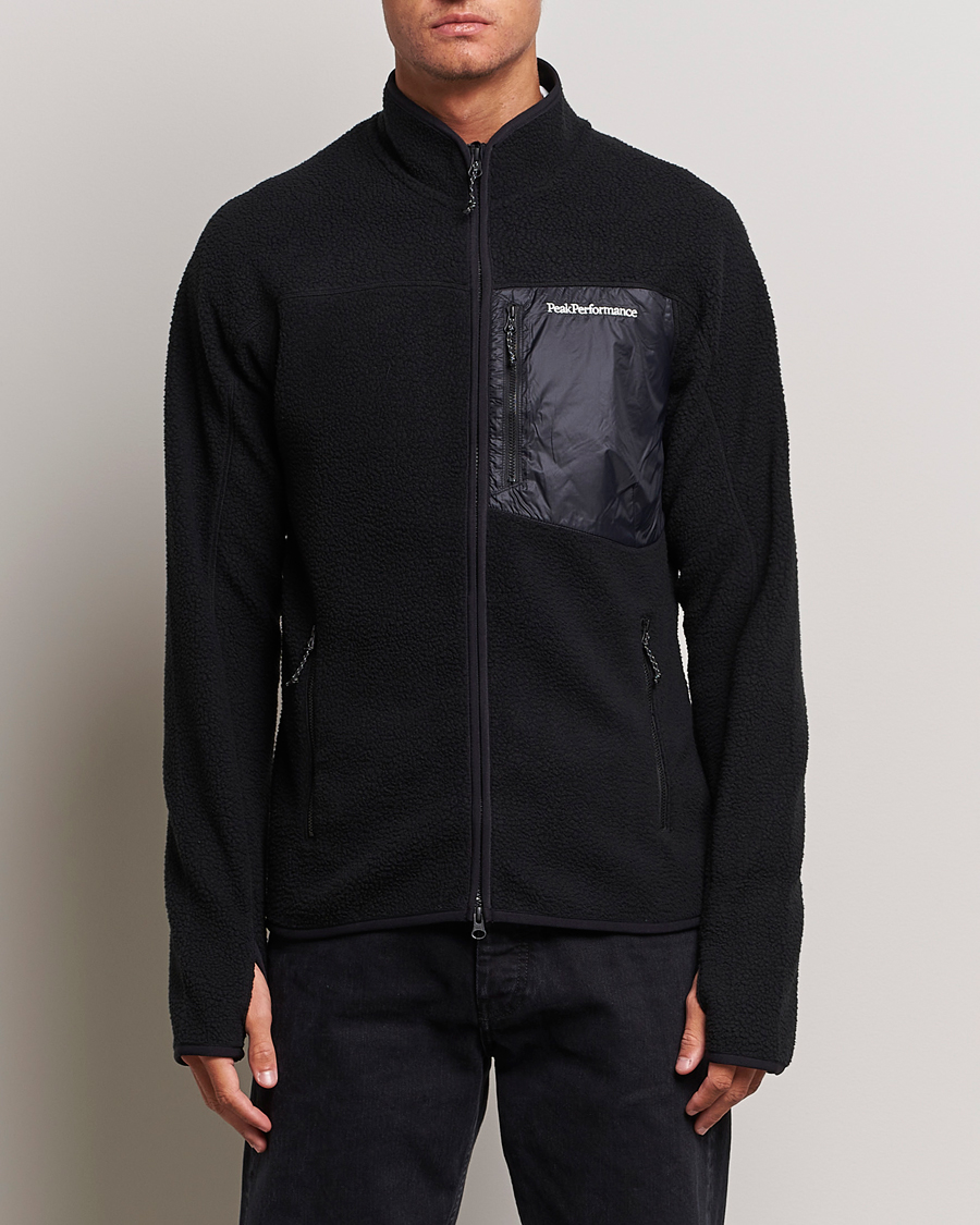 Heren | Fleece truien | Peak Performance | Pile Full Zip Black