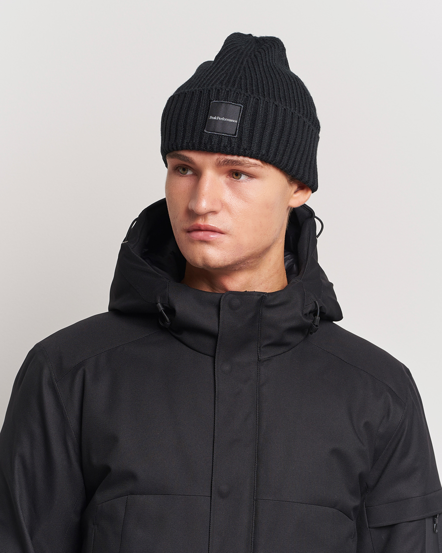 Heren |  | Peak Performance | Cornice Ribbed Hat Black