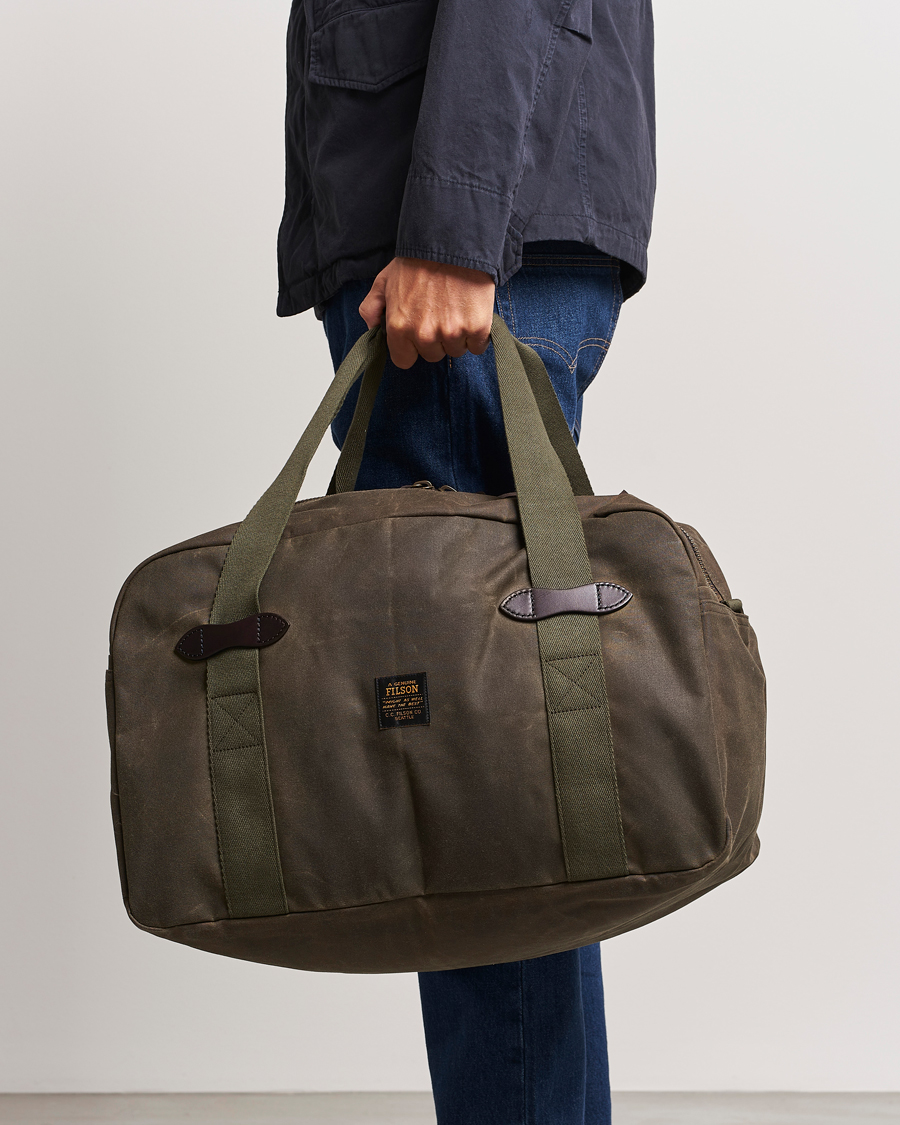 Heren |  | Filson | Tin Cloth Medium Duffle Otter Green