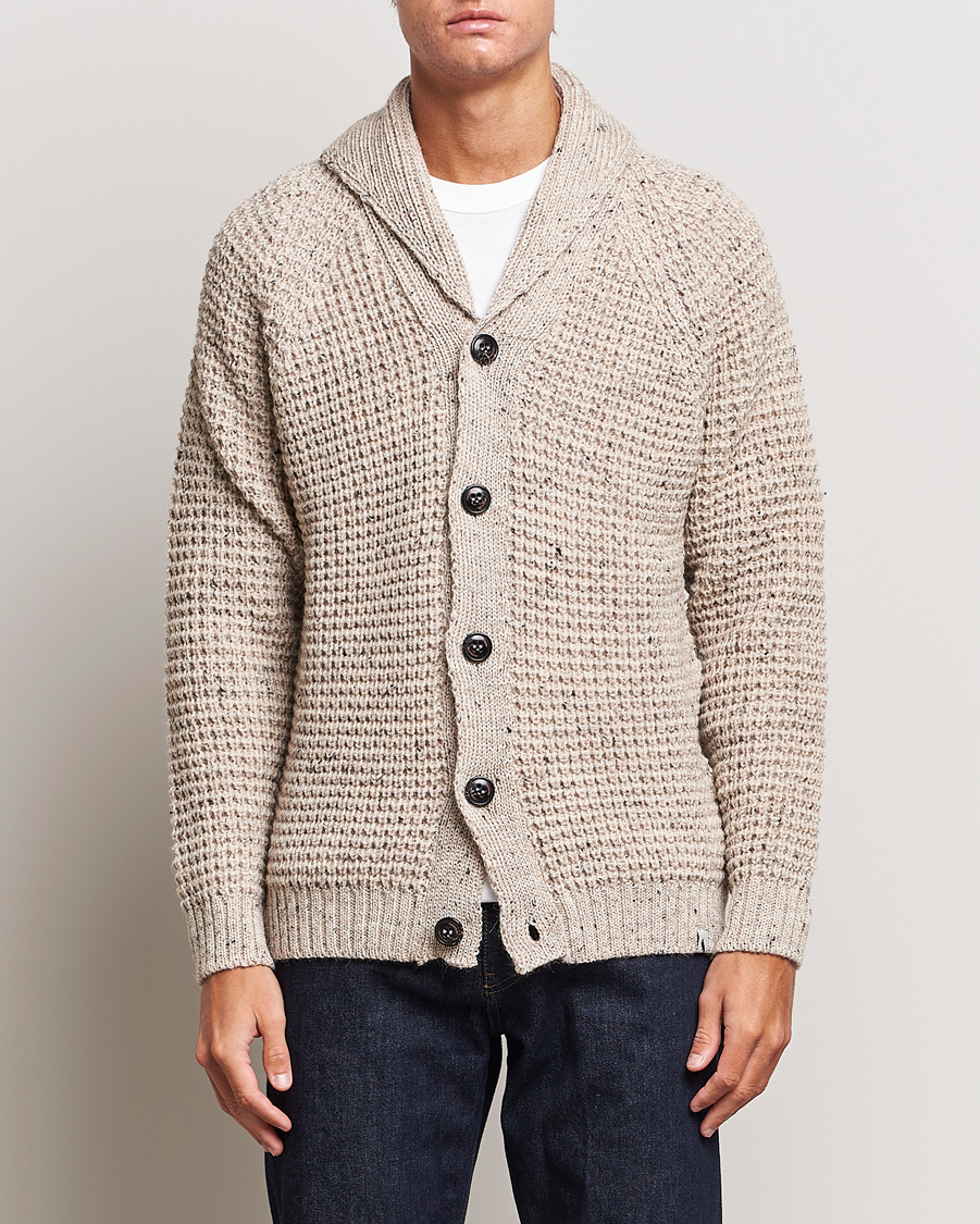 Heren |  | Peregrine | Waffle Wool Shawl Cardigan Skiddaw