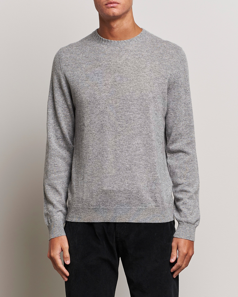 Heren | Kasjmier truien | Stenströms | Cashmere Crewneck Grey