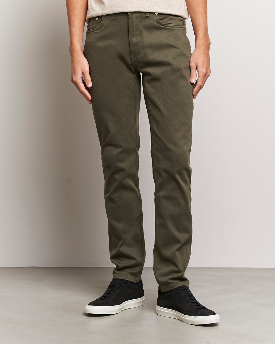 Heren |  | Morris | James Brushed 5-Pocket Pant Olive