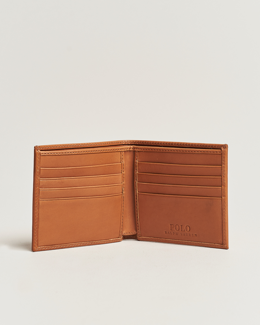 Heren |  | Polo Ralph Lauren | Heritage Letaher Billfold Wallet Tan