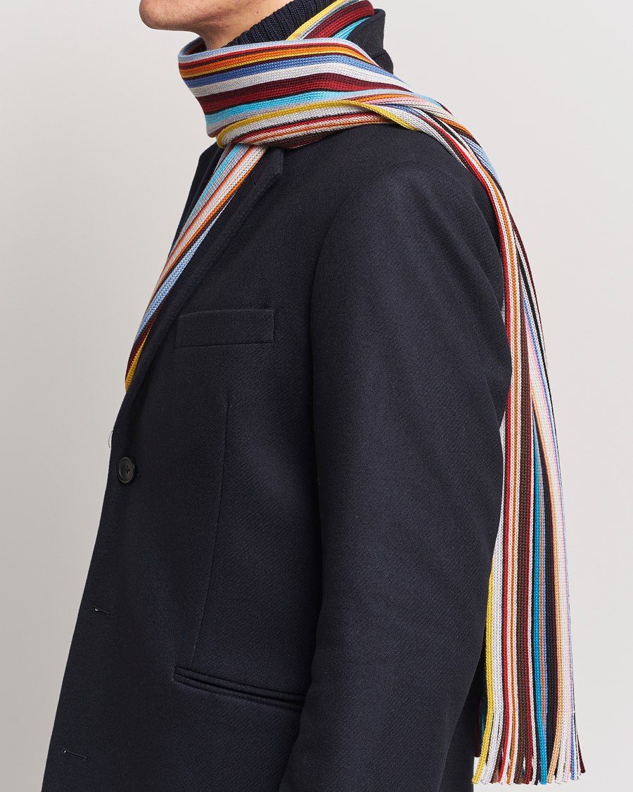 Heren |  | Paul Smith | Merino Wool Signature Scarf Multi