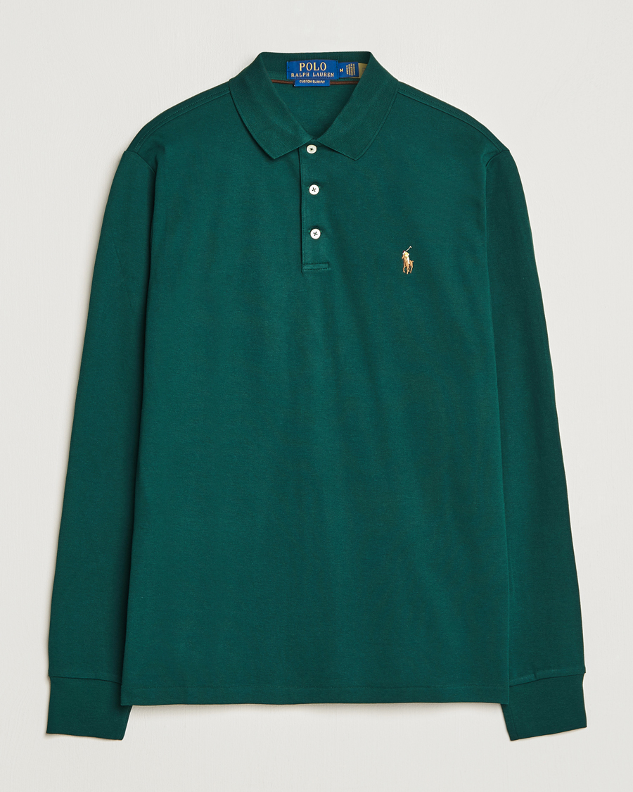 pima cotton long sleeve polo