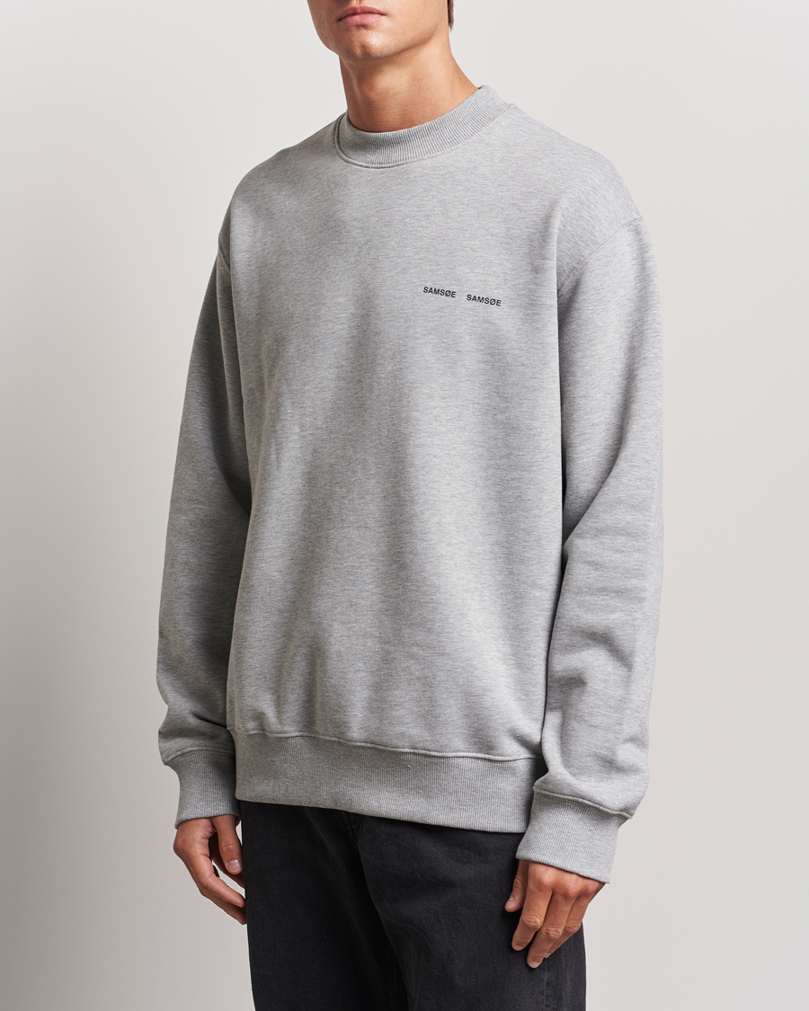 Heren |  | Samsøe Samsøe | Norsbro Crew Neck Sweatshirt Grey Melange