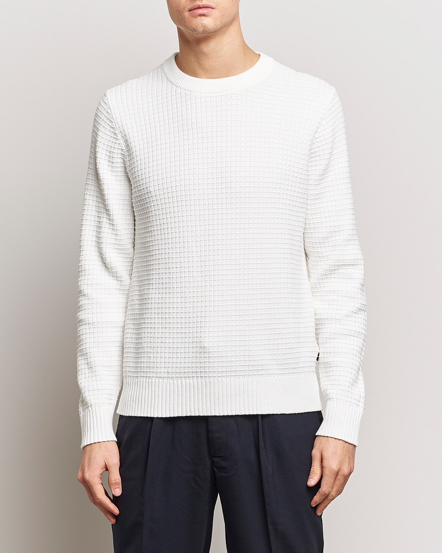 Heren |  | J.Lindeberg | Archer Structure Sweater Cloud White