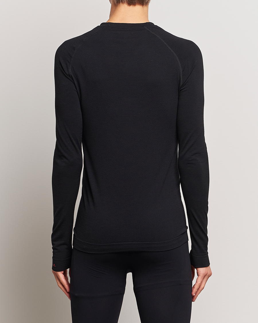 Heren | Thermisch Ondergoed | Falke Sport | Long Sleeve Wool Tech Light Shirt Black