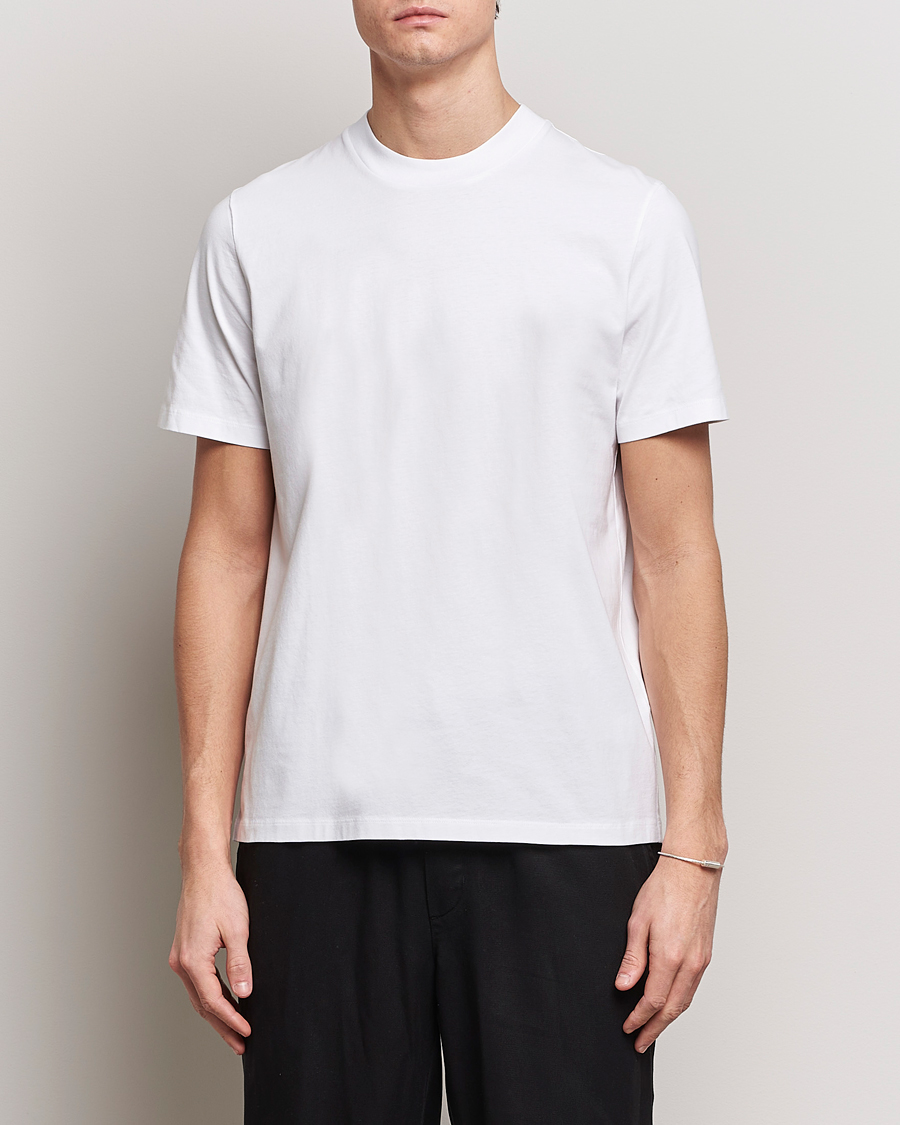 Heren |  | Jil Sander | Round Collar Simple T-Shirt White