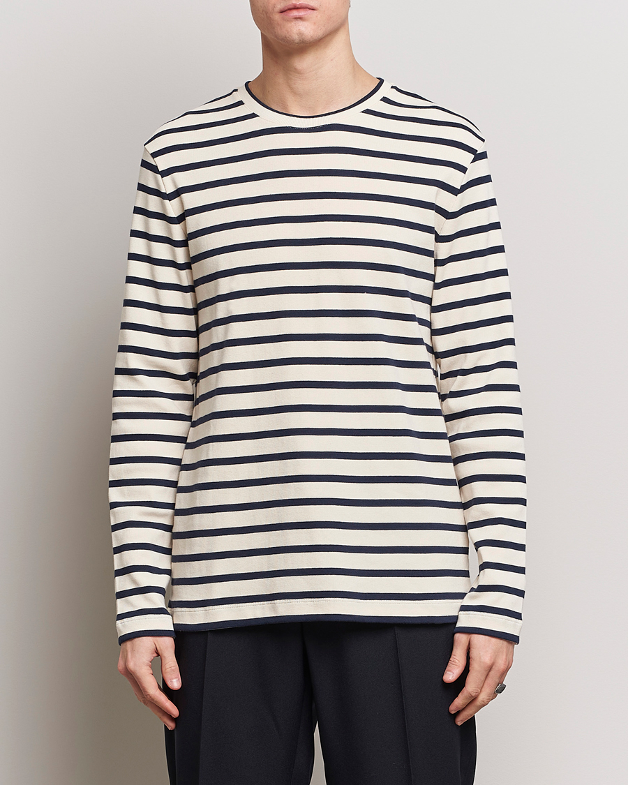 Striped outlet longsleeve heren