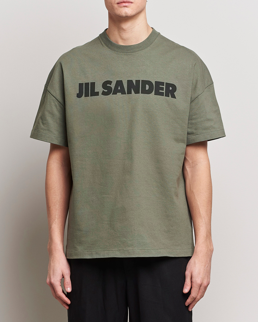 Heren |  | Jil Sander | Printed Logo T-Shirt Thyme Green