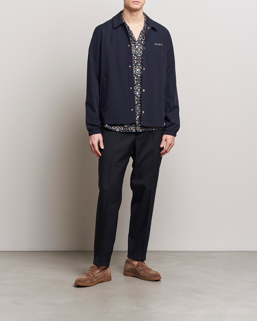 Heren | Jassen | LES DEUX | Idris Coach Jacket Dark Navy