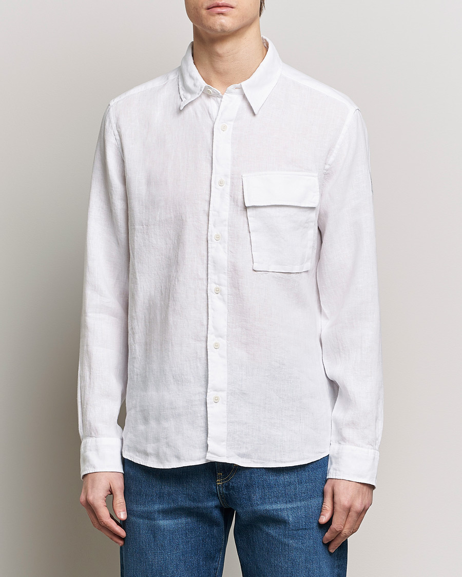 Heren |  | Belstaff | Scale Linen Pocket Shirt White