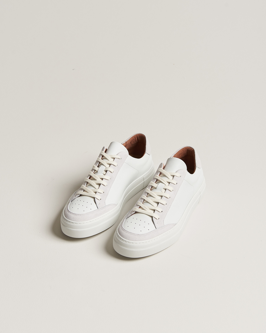 Heren |  | J.Lindeberg | Art Signature Leather Sneaker White