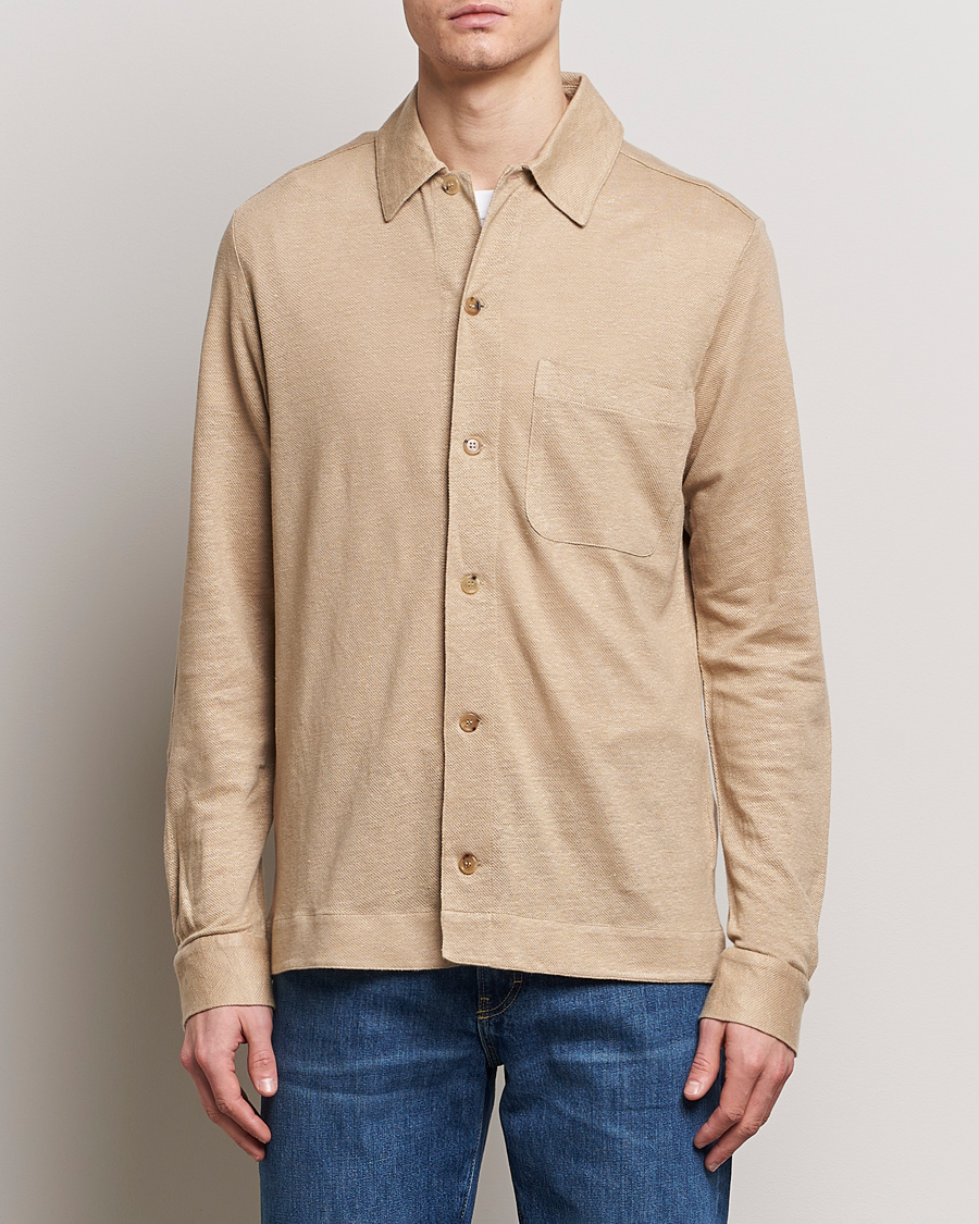 Heren |  | Paul Smith | Linen Jersey Shirt Beige
