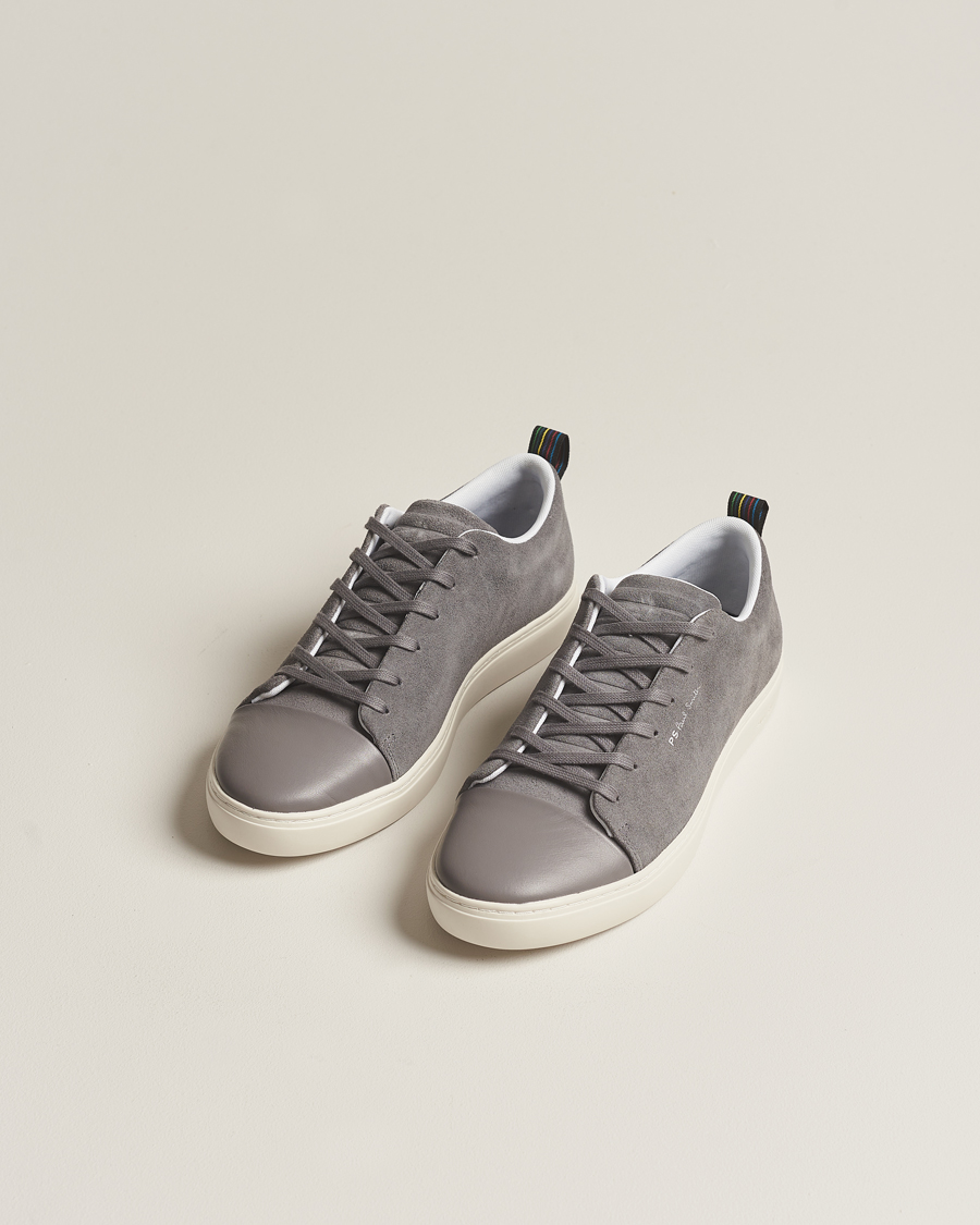 Heren |  | PS Paul Smith | Lee Cap Toe Suede Sneaker Grey