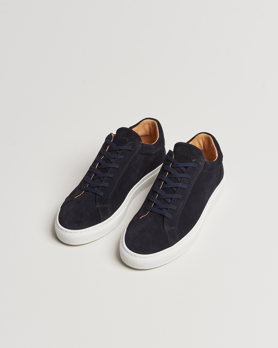 Heren |  | A Day\'s March | Suede Marching Sneaker Navy