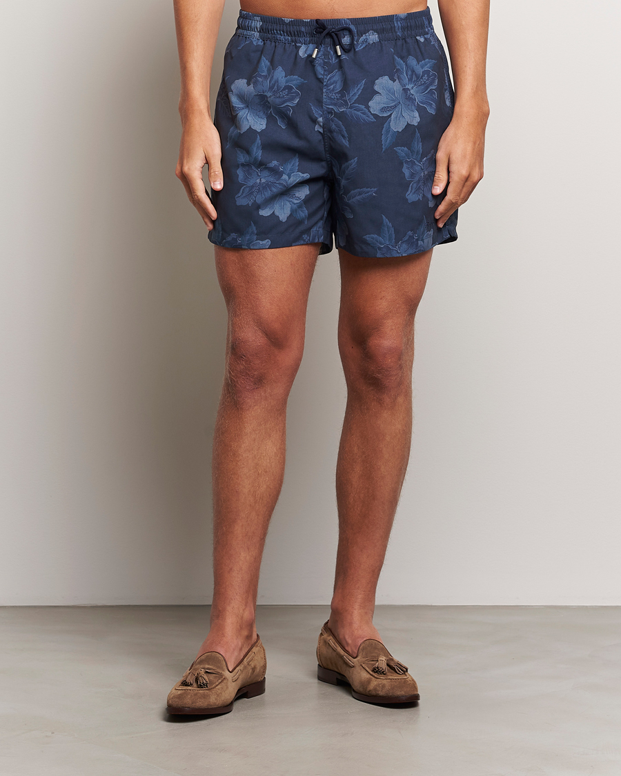 Heren |  | Ralph Lauren Purple Label | Amalfi Swim Shorts Navy Hibiscus