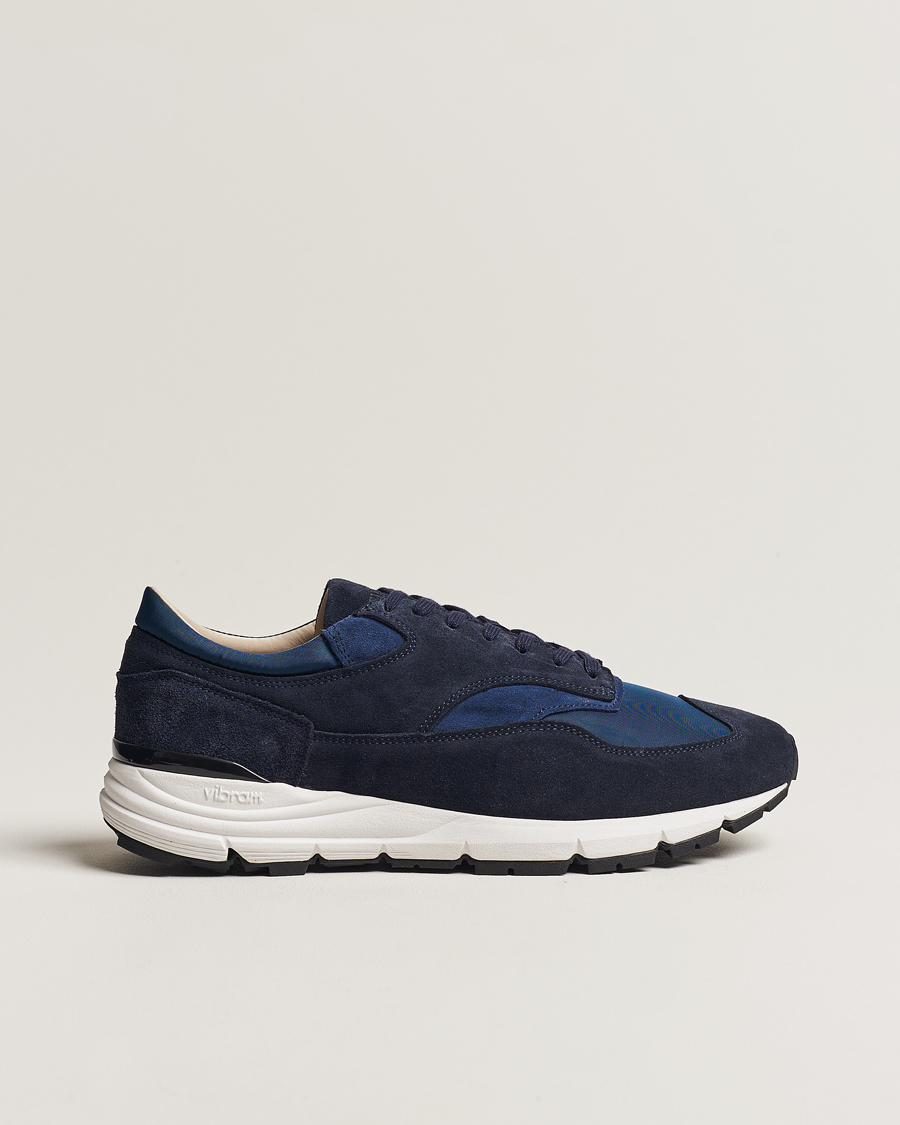 Heren | Sneakers | Sweyd | Way Suede Running Sneaker Navy