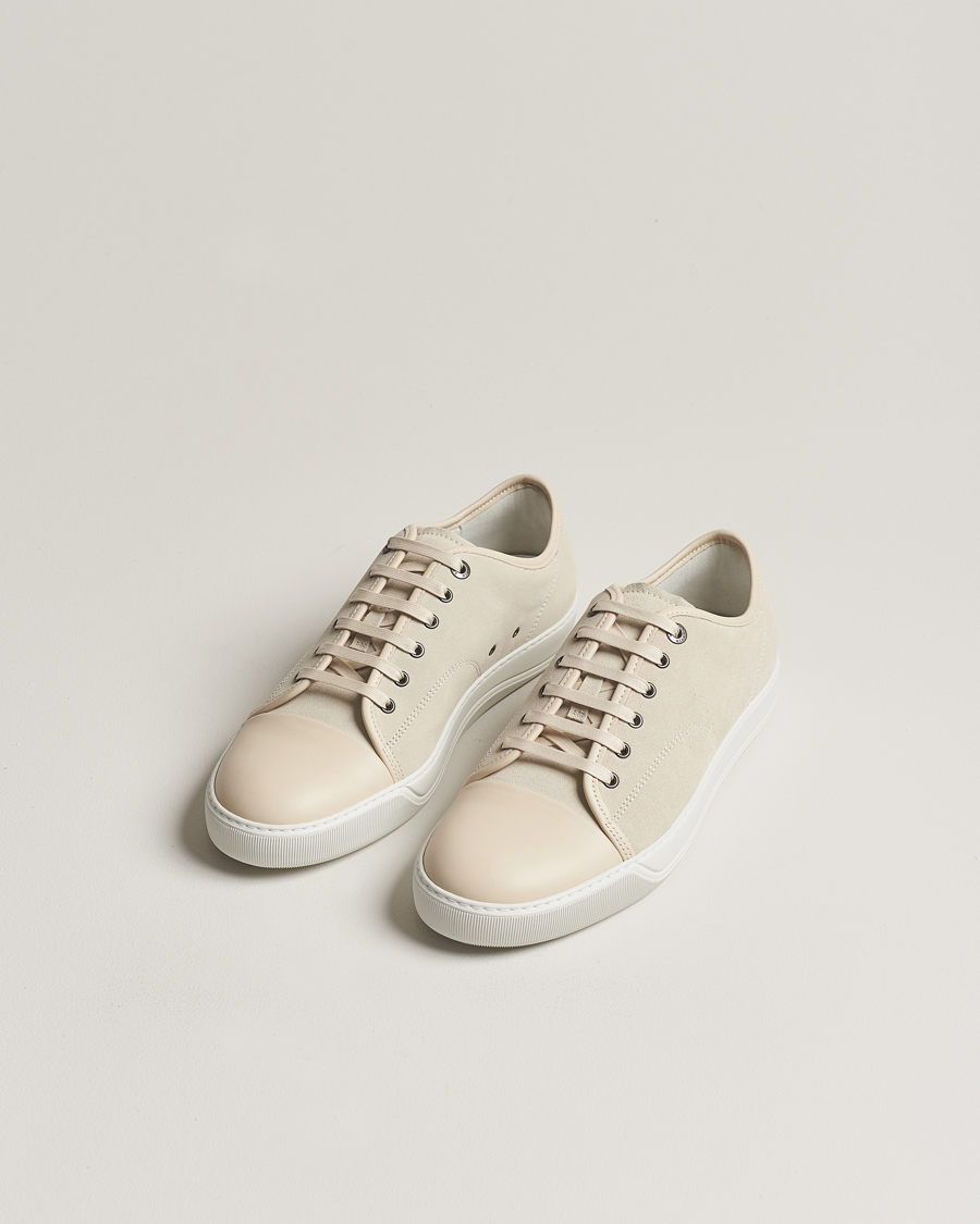 Lanvin Nappa Cap Toe Sneaker Vanille