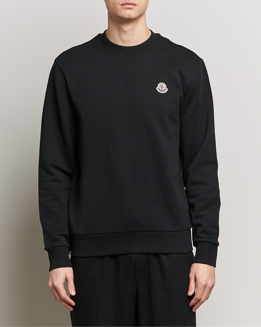 Moncler Logo Sweatshirt Black Man CareOfCarl