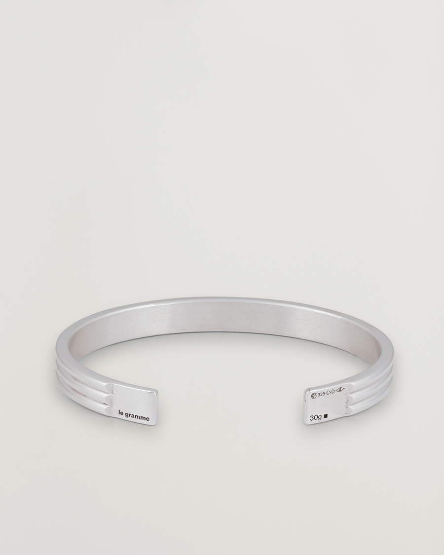 Heren |  | LE GRAMME | Godron Braclet Sterling Silver 30g