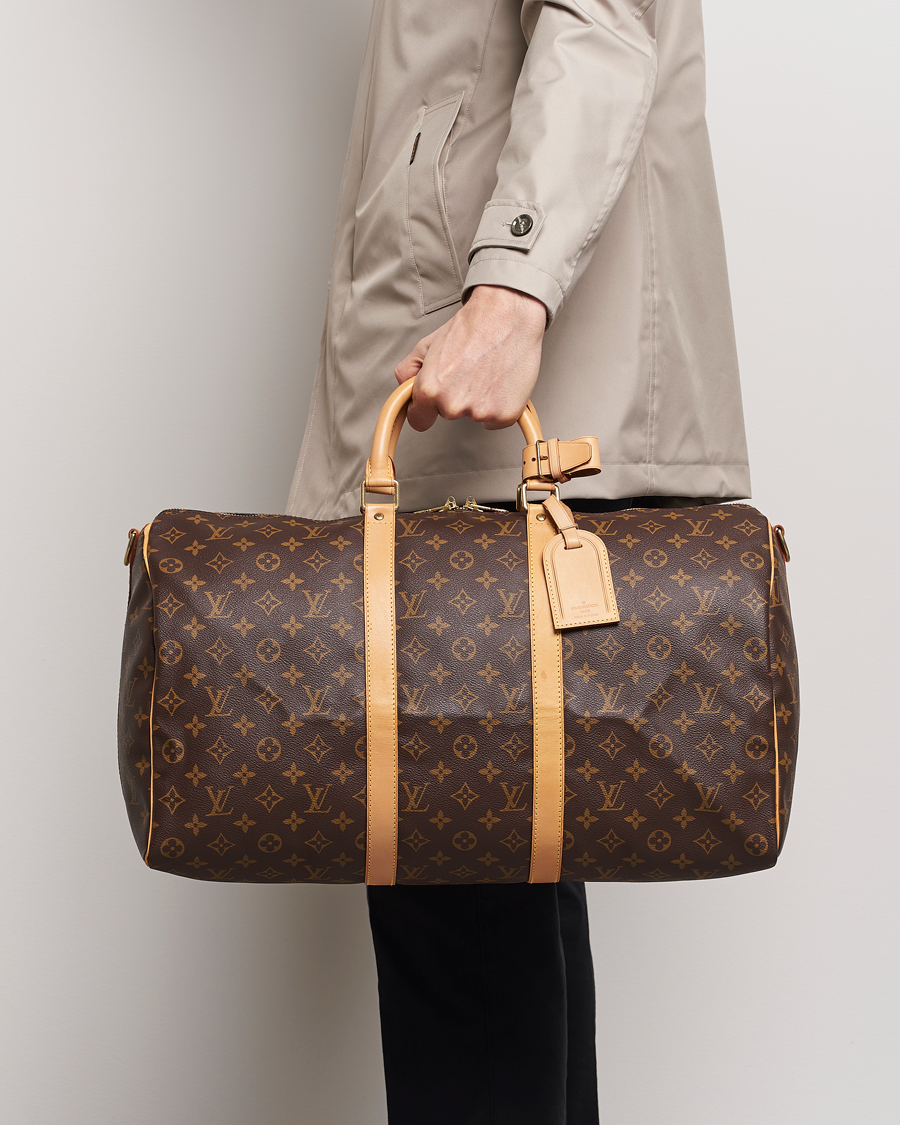 Louis Vuitton Pre Owned Keepall Bandouliere 50 Bag Monogram Man CareOf