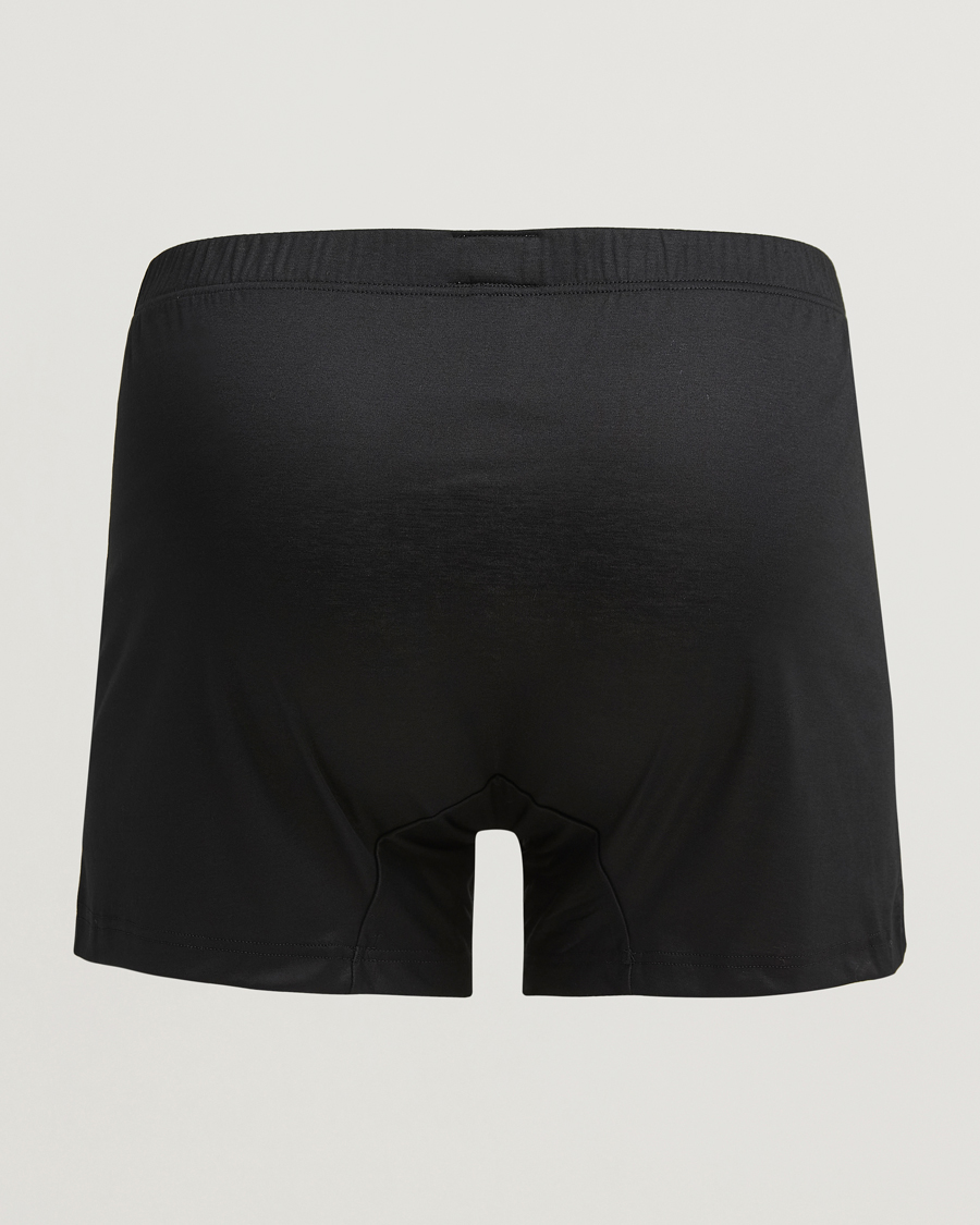 Heren |  | Zimmerli of Switzerland | Sea island Cotton Boxer Shorts Black