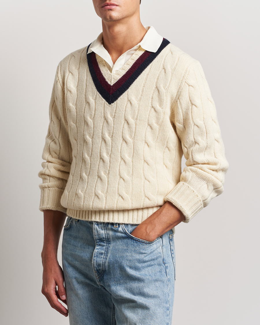 Heren |  | Polo Ralph Lauren | Wool Cricket Sweater Cream