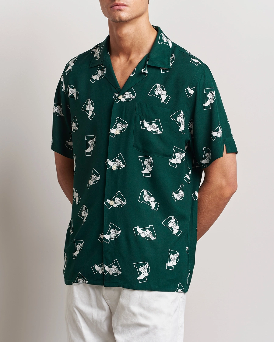 Heren |  | Polo Ralph Lauren | Printed P Wing Short Sleeve Shirt Toss Green