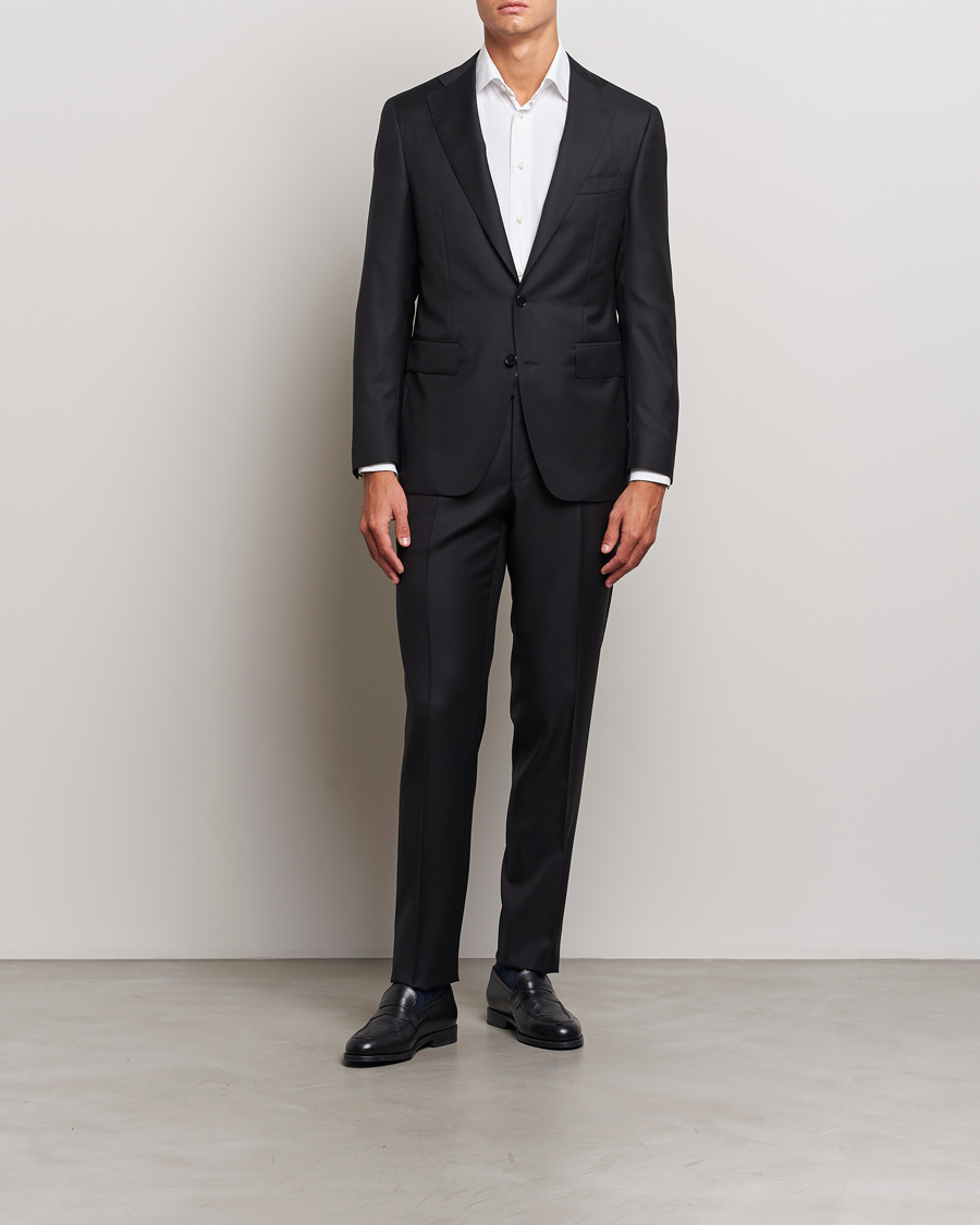 Heren |  | Canali | Super 130s Wool Capri Suit Black