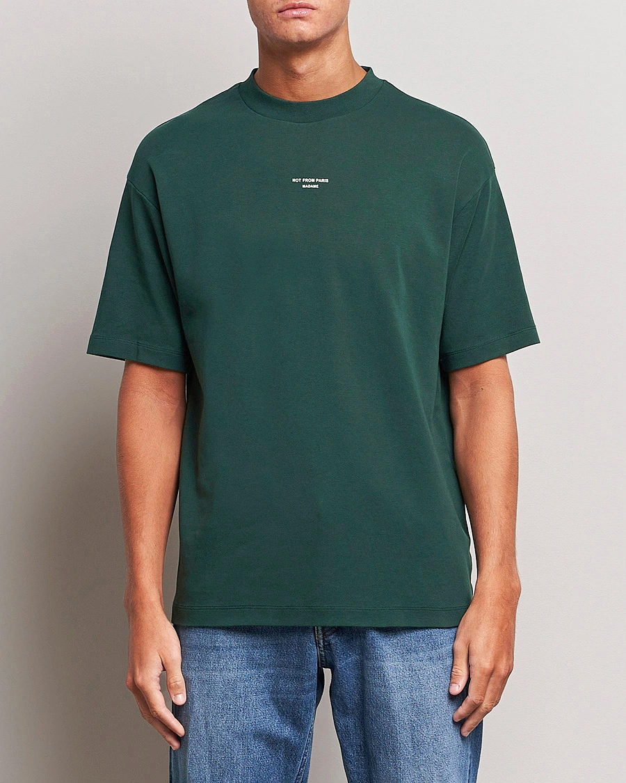 Heren |  | Drôle de Monsieur | Classic Slogan T-Shirt Dark Green