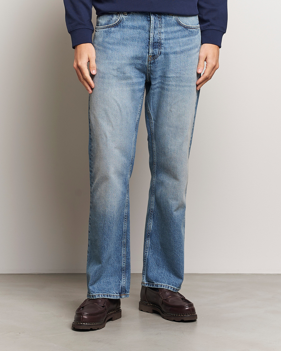 Heren |  | GANT 240 Mulberry Street | Bootcut Jeans Mid Blue Vintage