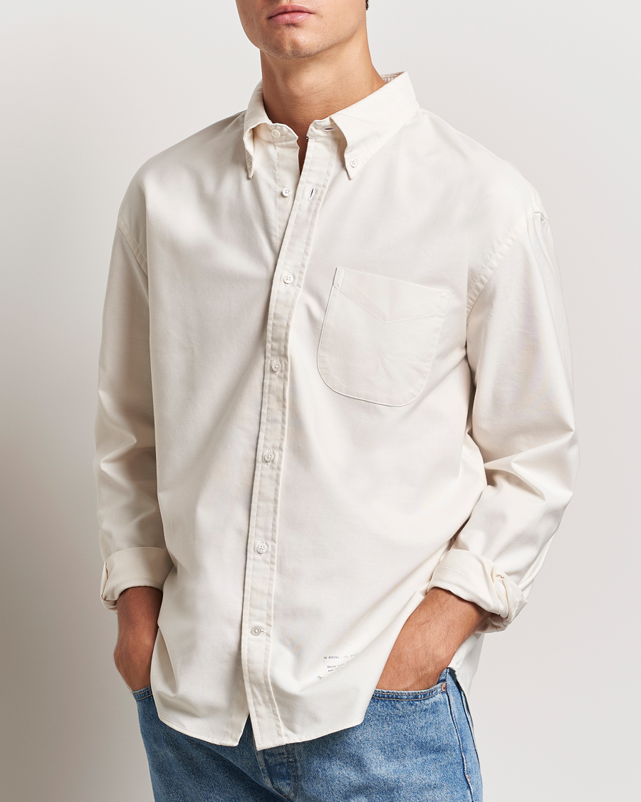 Heren |  | GANT 240 Mulberry Street | Regular Fit US Oxford Shirt Cream