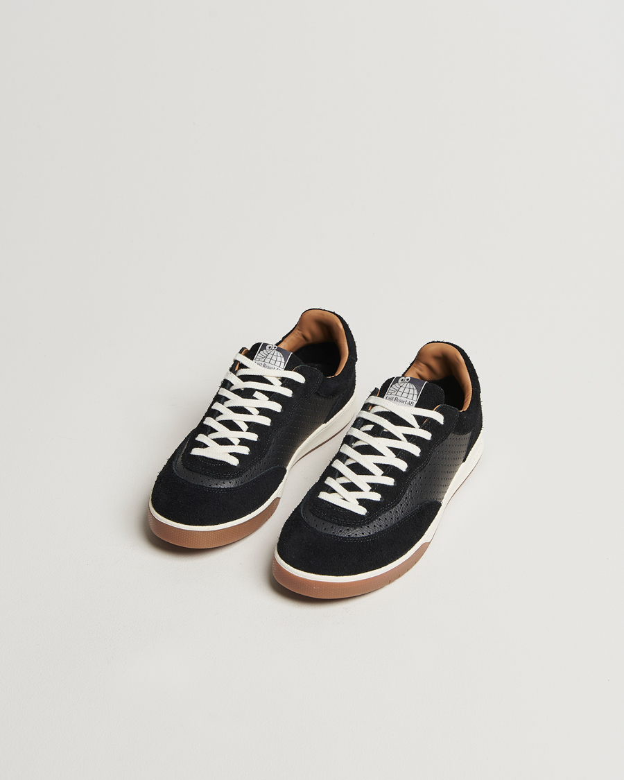 Heren | Suède schoenen | Last Resort | CM001 Perf Leather/Suede Sneaker Black