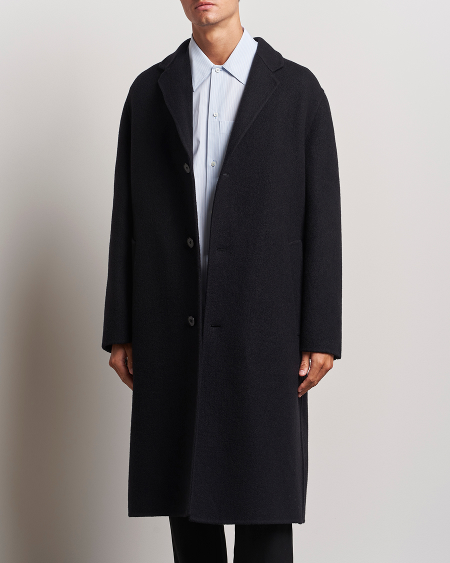 Heren |  | Jil Sander | Felted Wool Coat Black