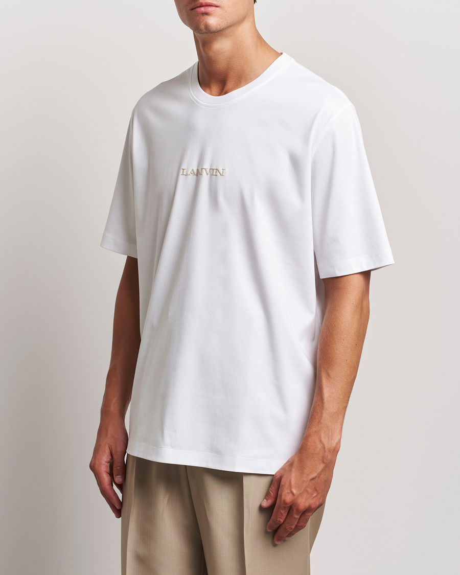 Heren |  | Lanvin | Embroidered Logo T-Shirt White