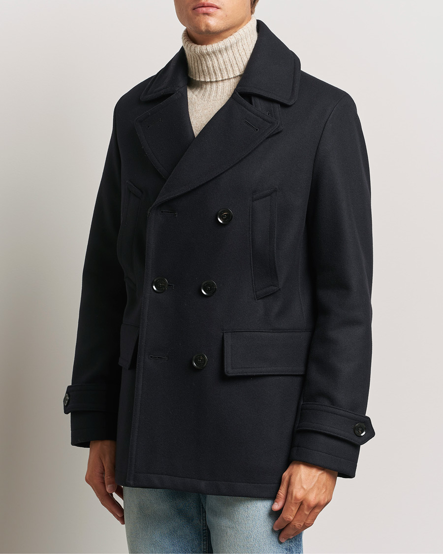 Heren |  | Belstaff | Milford Wool Peacoat Ink Blue