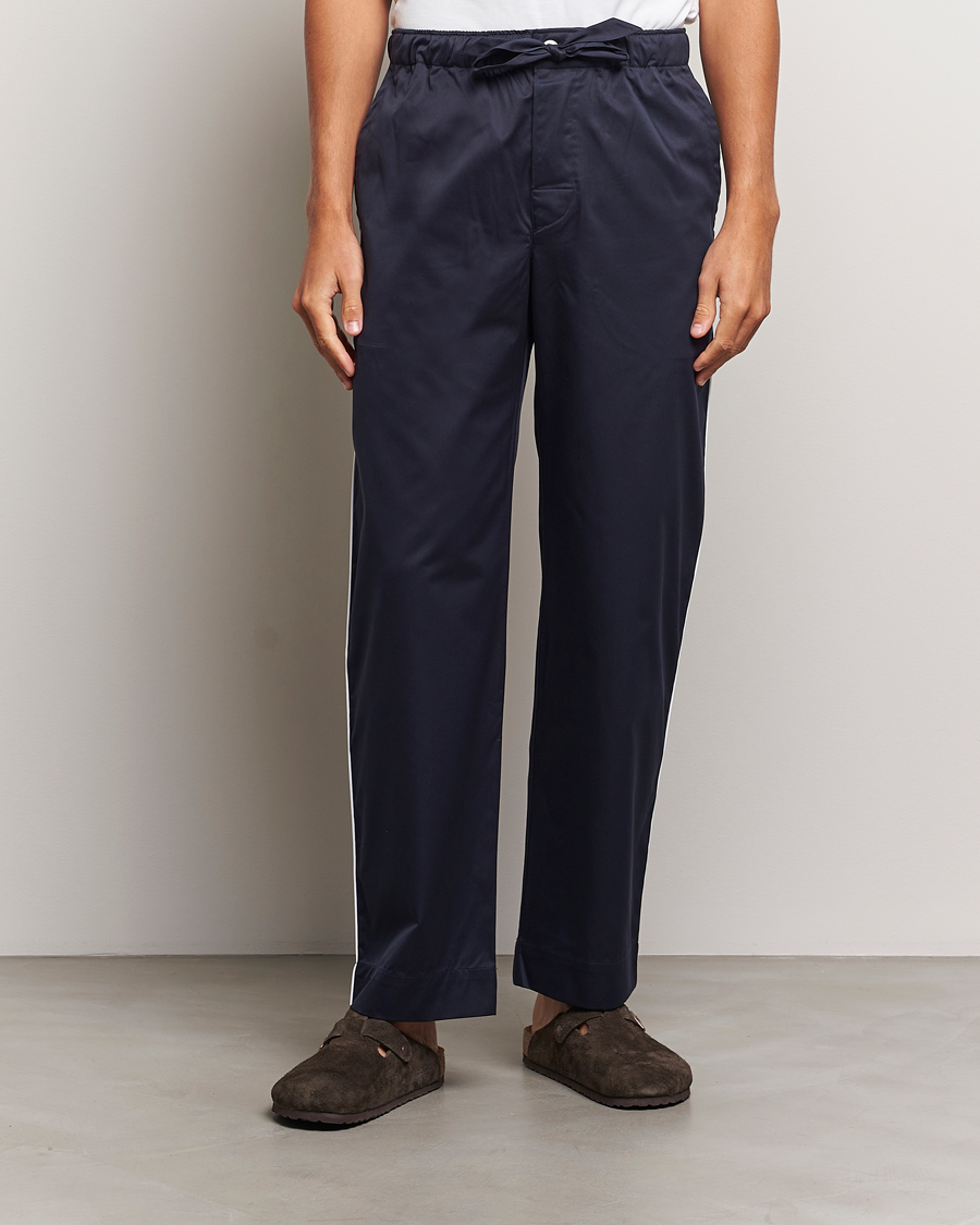 Heren | Pyjama broeken | Tekla | Sateen Pyjama Pants Chelsea Navy