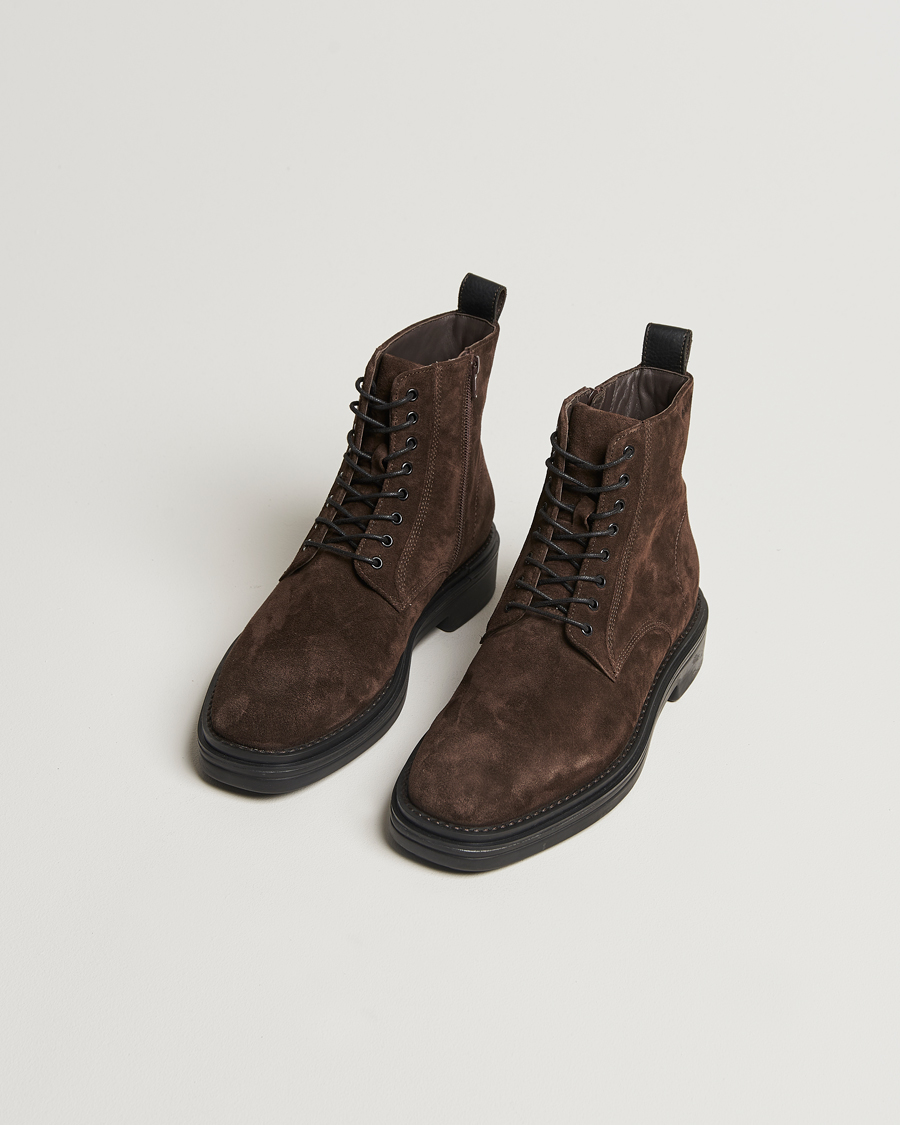 Heren |  | GANT | Boggar Suede Boot Espresso Brown