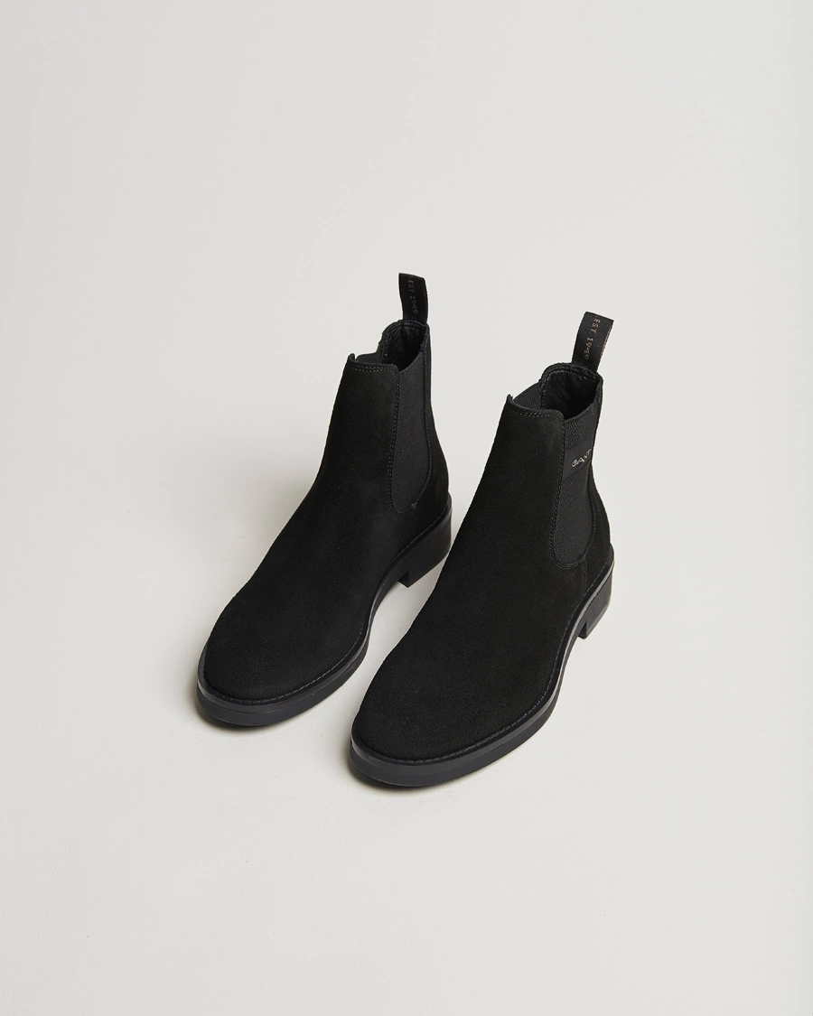 Heren |  | GANT | Prepdale Suede Chelsea Boot Black