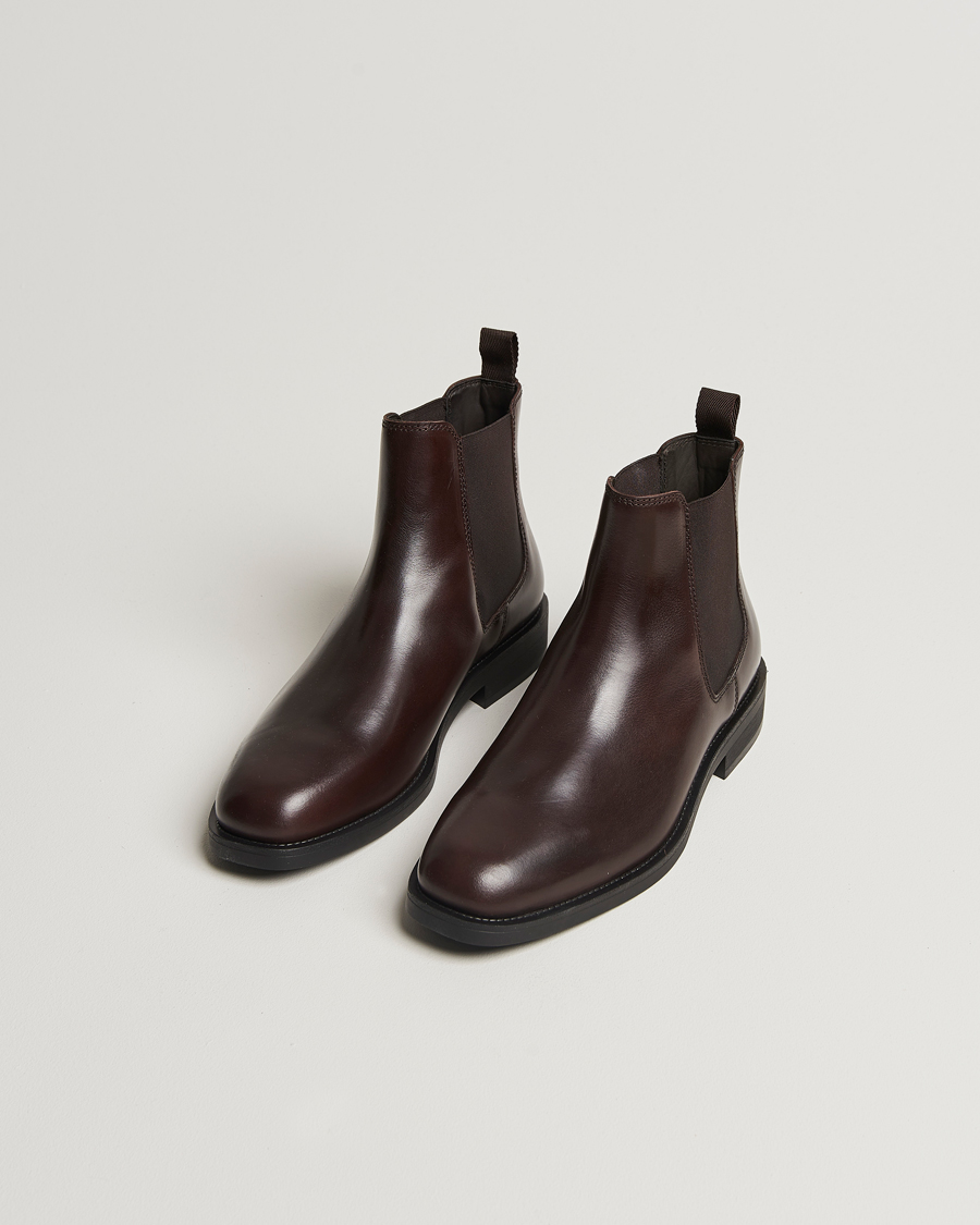 Heren |  | GANT | Rizmood Leather Chelsea Boot Dark Brown