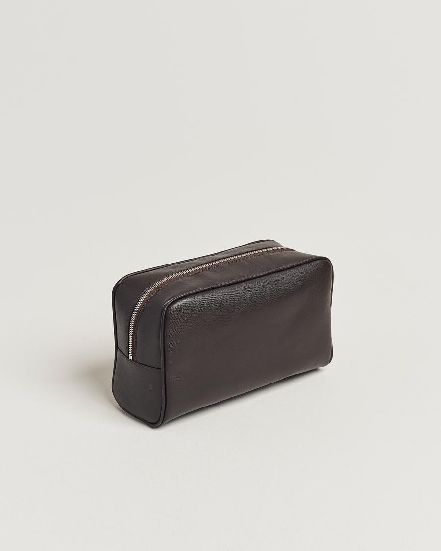 Heren | Tassen | Oscar Jacobson | Grooming Leather Case Forastero Brown