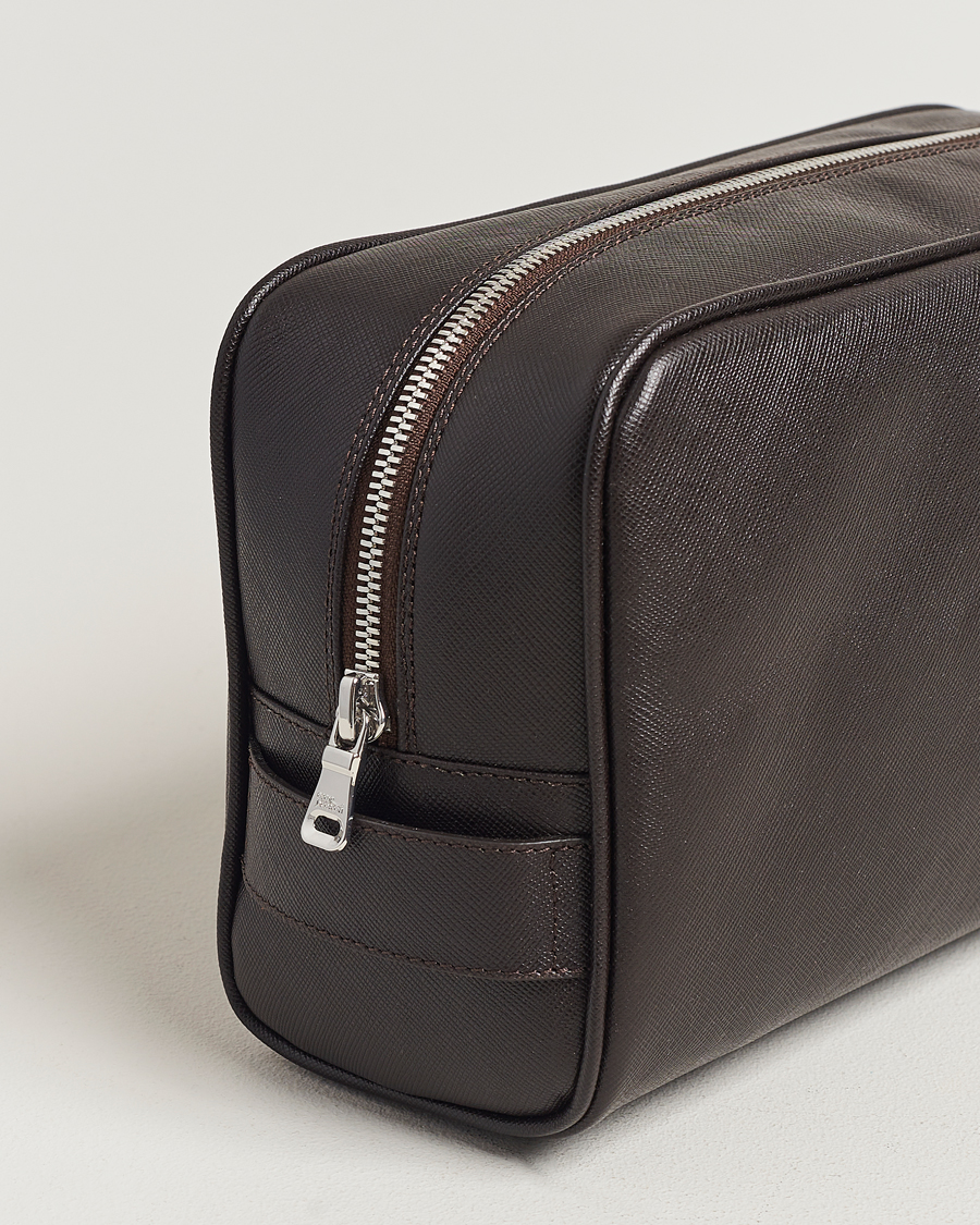 Heren | Tassen | Oscar Jacobson | Grooming Leather Case Forastero Brown