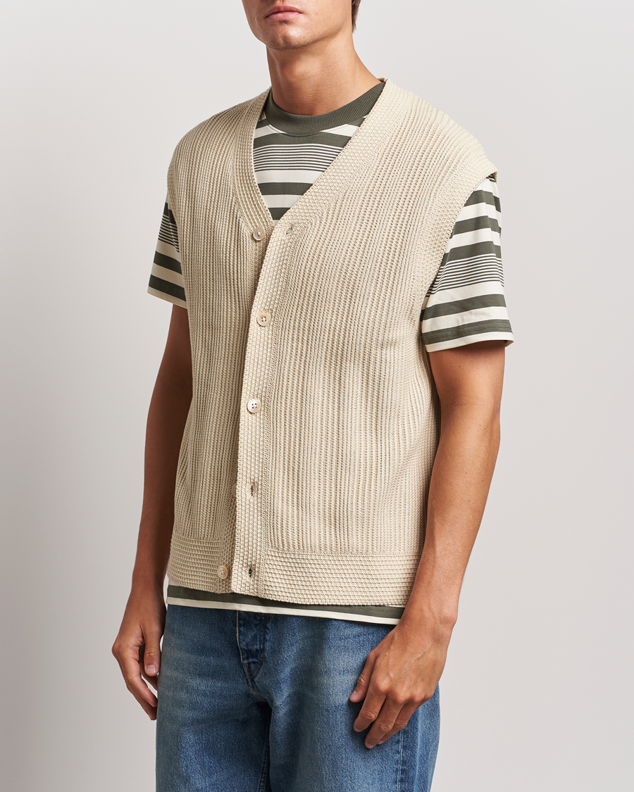 Heren |  | NN07 | Reece Knitted Vest Ecru